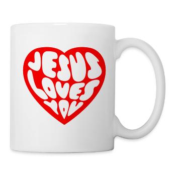 Jesus Loves You - Mug - white - Right