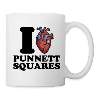 I love punnett squares - Mug - white - Right