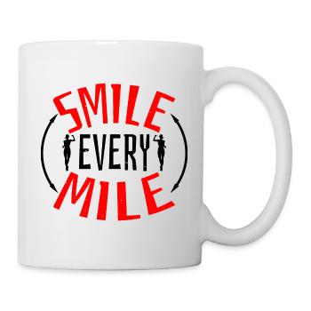 Smile Every Mile 4 - Tasse - Weiß - Rechts
