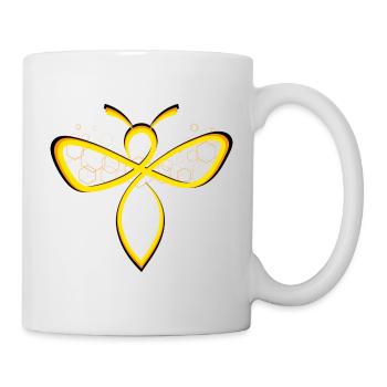 Protégeons les abeilles - Mug blanc - blanc - Droite