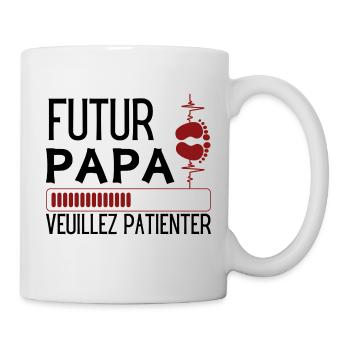 WERDENDER VATER - Tasse - Weiß - Rechts