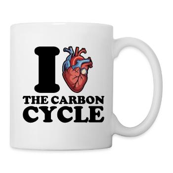 J’adore le cycle du carbone - Mug blanc - blanc - Droite
