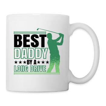 Best Daddy By A Long Drive 2 - Tasse - Weiß - Rechts