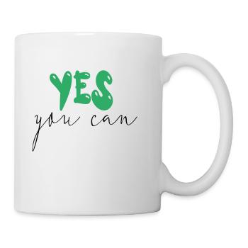 Si, tu peux - Mug blanc - blanc - Droite