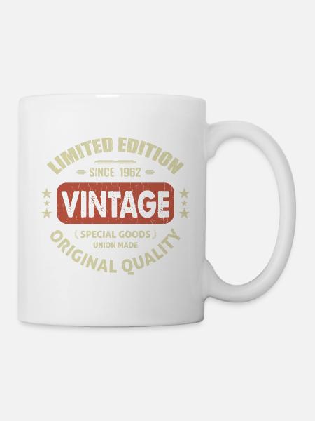 Vintage 1962 Cadeau D'anniversaire 1962 Retro 1962 - Mug blanc - blanc