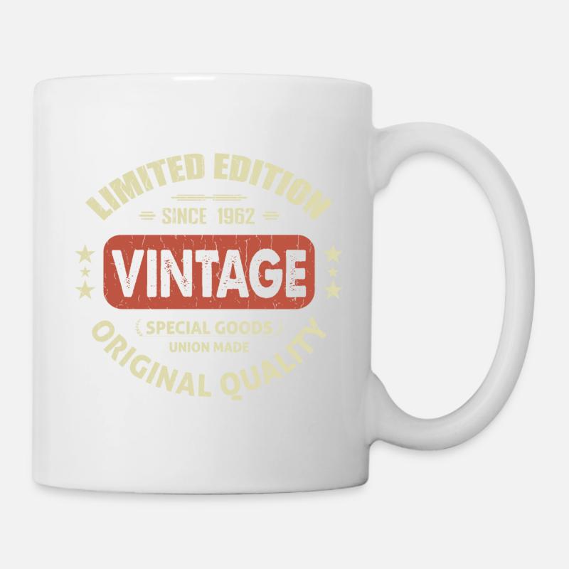 Vintage 1962 Cadeau D'anniversaire 1962 Retro 1962 - Mug blanc - blanc