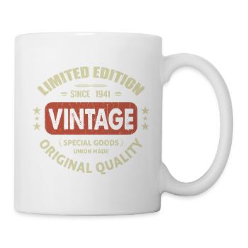 Vintage 1941 Cadeau D'anniversaire 1941 Retro 1941 - Mug blanc - blanc - Droite