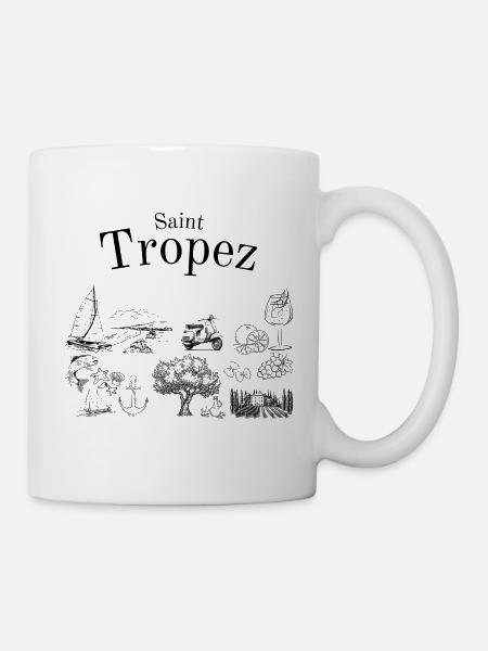 Saint Tropez - Côte d’Azur - Frankreich - Segeln - Tasse - Weiß