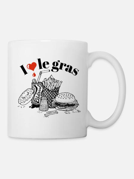 I love le gras - Mug blanc - blanc