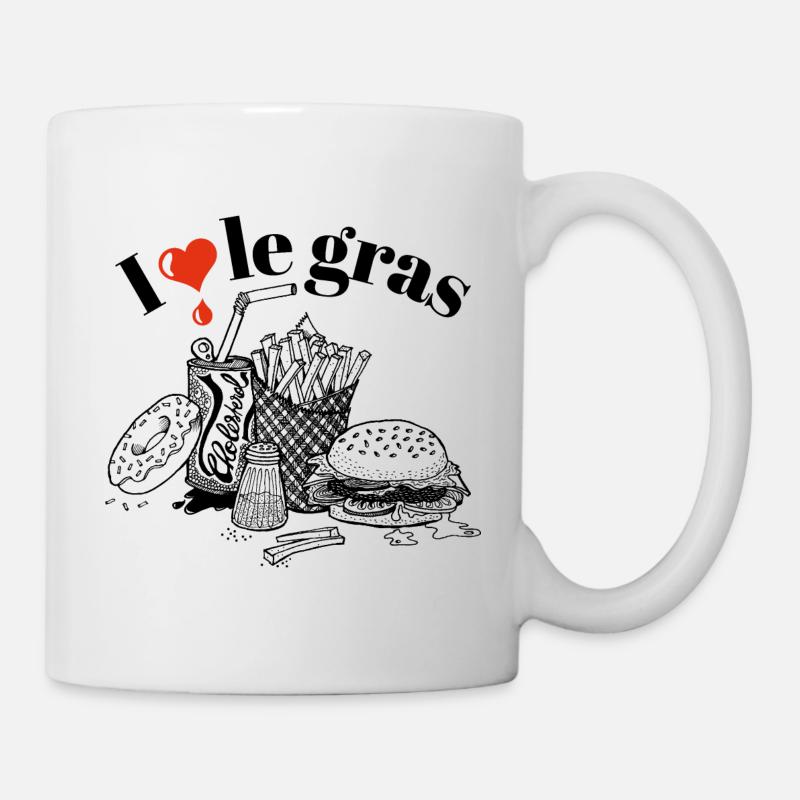 I love le gras - Mug blanc - blanc
