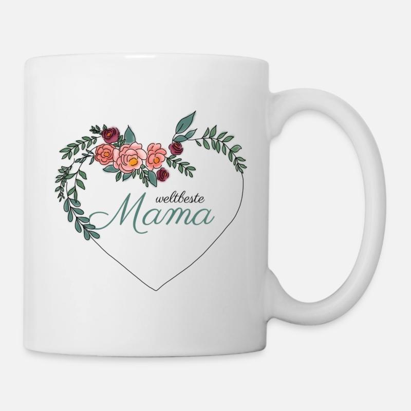 Weltbeste Mama Design - Geschenk zum Muttertag - Tasse - Weiß