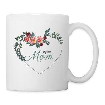 Super Mom Design - Gift for Mother's Day - Mug - white - Right