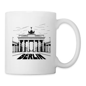 Berlin Brandenburg Gate Skyline Germany City - Mug - white - Right