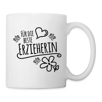 Abschiedsgeschenk für die beste Erzieherin - Tasse - Weiß - Rechts