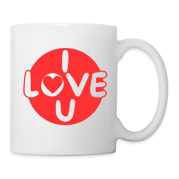 Declaration of love for couple - Mug - white - Right