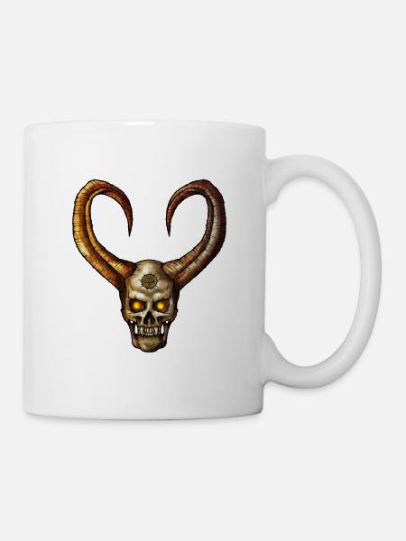 Devil Skull 4 - Mug - white