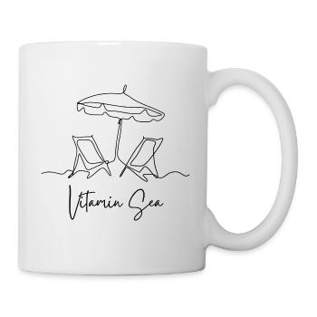 Vitamin Sea Line Type: Sun Chairs & Parasol - Mug - white - Right