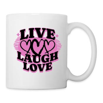 Live Love Laugh - Mug - white - Right