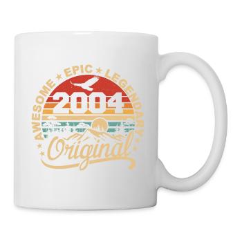 Original 2004 Retro 2004 Geburtstagsgeschenk 2004 - Tasse - Weiß - Rechts