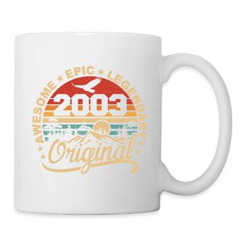 Original 2003 Retro 2003 Geburtstagsgeschenk 2003 - Tasse - Weiß - Rechts