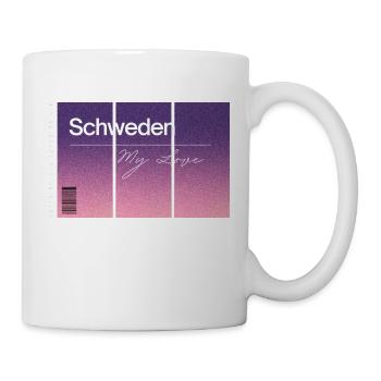 La Suède, mon amour. Souvenir avec données GPS - Mug blanc - blanc - Droite