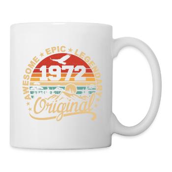 Original 1972 Retro 1972 Geburtstagsgeschenk 1972 - Tasse - Weiß - Rechts