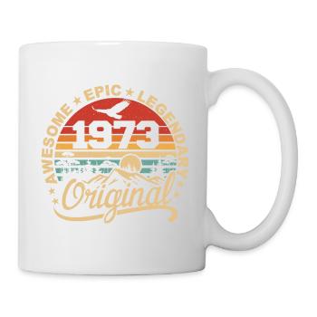 Original 1973 Geburtstagsgeschenk 1973 Retro 1973 - Tasse - Weiß - Rechts