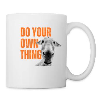 Esel - do your own thing - Tasse - Weiß - Rechts