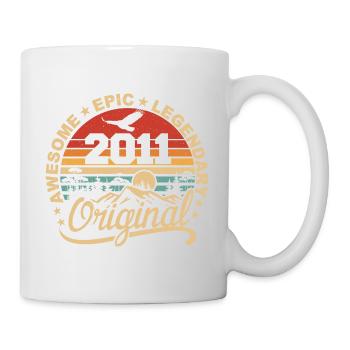 Original 2011 Cadeau Anniversaire 2011 Rétro 2011 - Mug blanc - blanc - Droite