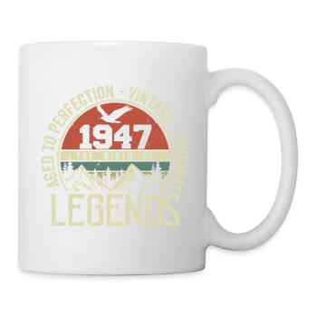 Anniversaire 1947 Vintage 1947 Rétro - Né en 1947 - Mug blanc - blanc - Droite