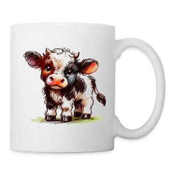 Kalb - Tasse - Weiß - Rechts