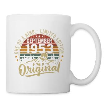Geburtstag September 1953 - geboren im September 1953 - Tasse - Weiß - Rechts