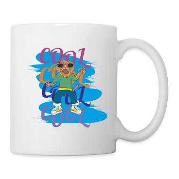 Cool dog - Tasse - Weiß - Rechts