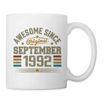 Cadeau Septembre 1992 Construit en Septembre 1992 - Mug blanc - blanc - Droite