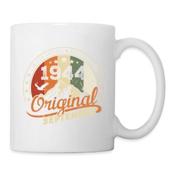 Vintage Geburtstagsgeschenk Geboren im September 1944 - Tasse - Weiß - Rechts