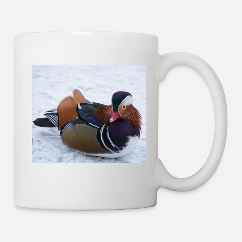 Mandarinente - Tasse - Weiß