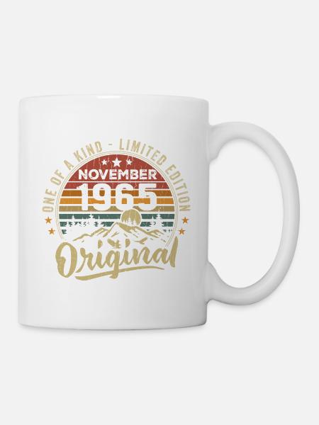Millésime Novembre 1965 Cadeau Rétro Novembre 1965 - Mug blanc - blanc