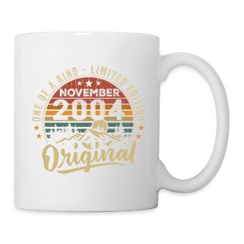 Millésime Novembre 2004 Cadeau Rétro Novembre 2004 - Mug blanc - blanc - Droite