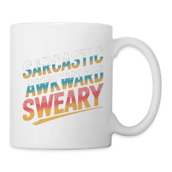 Sarcastic Awkward Sweary 7 - Tasse - Weiß - Rechts