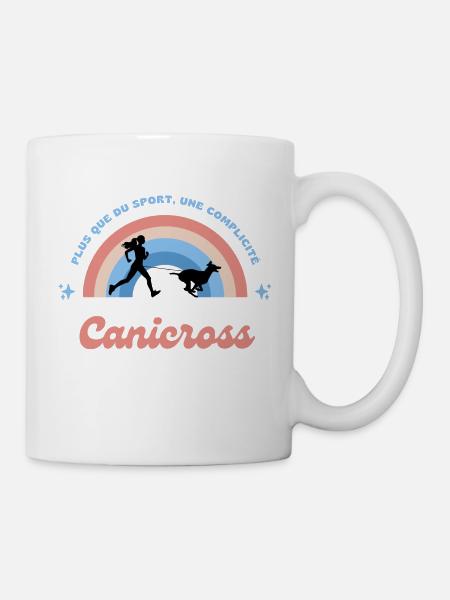 Canicross canimarche femme complicité chien - Mug blanc - blanc