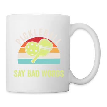 Pickleball Make Me Say Bad Words - Mug blanc - blanc - Droite