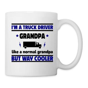 I'm a truck driver grandpa - Mug - white - Right