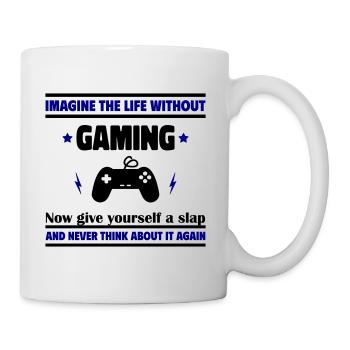 Imaginer une vie sans jeux vidéo : impossible - Mug blanc - blanc - Droite