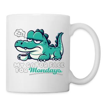 MY GATOR FACE FOR MONDAYS - Mug - white - Right