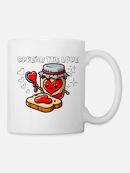 VERBREITE DIE LIEBE - Tasse - Weiß