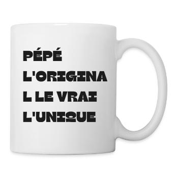 Opa Das Original Das Echte Das Einzigartige Geschenk - Tasse - Weiß - Rechts