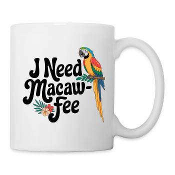 Humor meets parrot love - Mug - white - Right