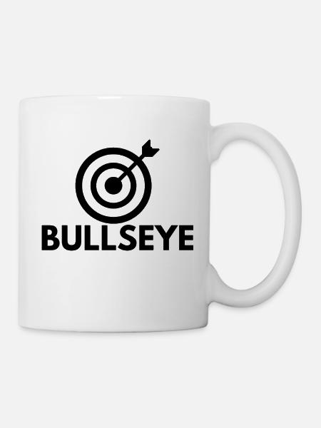 Darts Bullseye - Tasse - Weiß