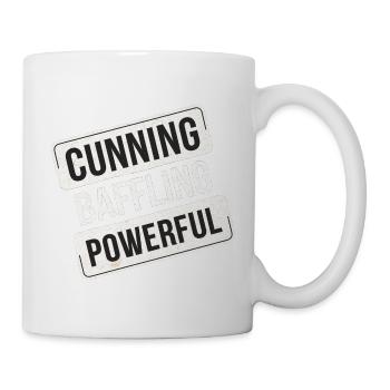 Cunning Baffling Powerful 12 - Tasse - Weiß - Rechts