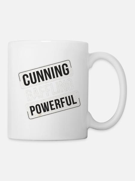 Cunning Baffling Powerful 12 - Tasse - Weiß
